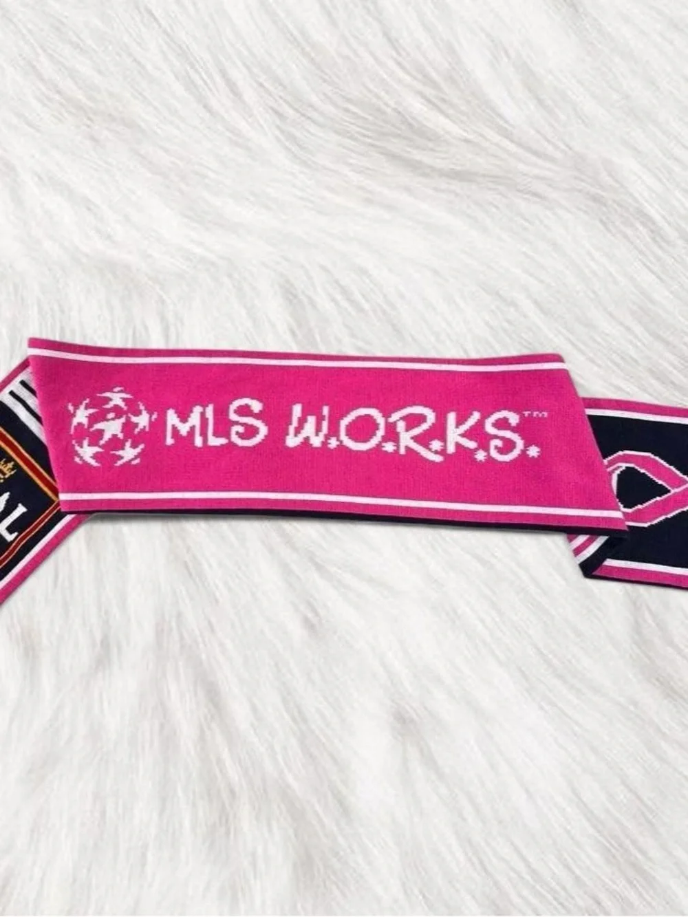 Real Salt Lake MLS Works Breast Cancer Pink Ribbon Soccer Scarf